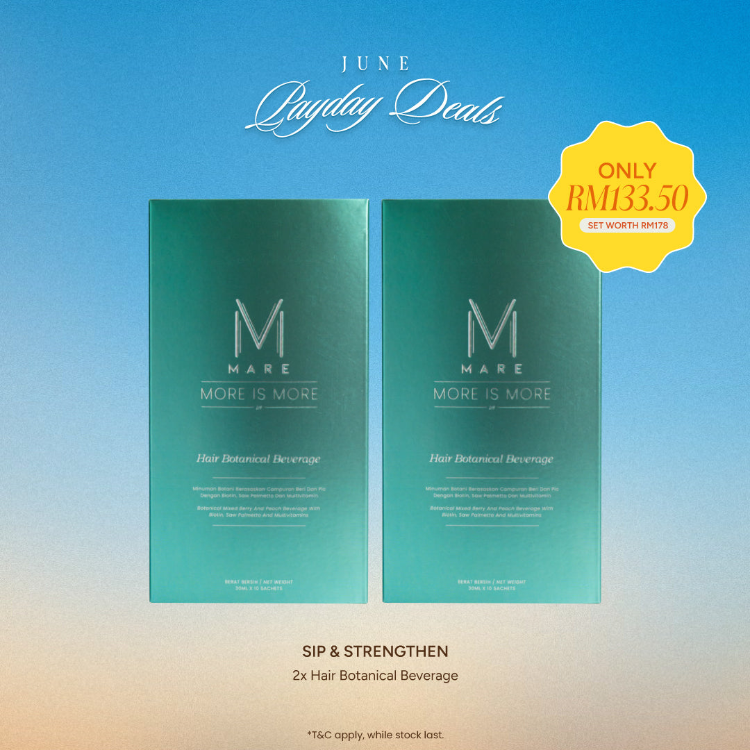 SIP & STRENGTHEN Botanical Beverage for Hair Loss Control