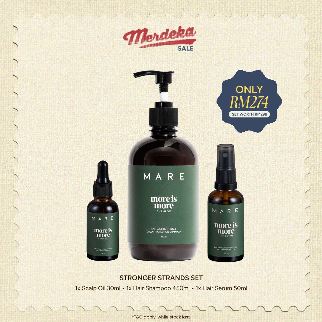 STRONGER STRANDS SET Scalp Oil + Hair Serum + Shampoo