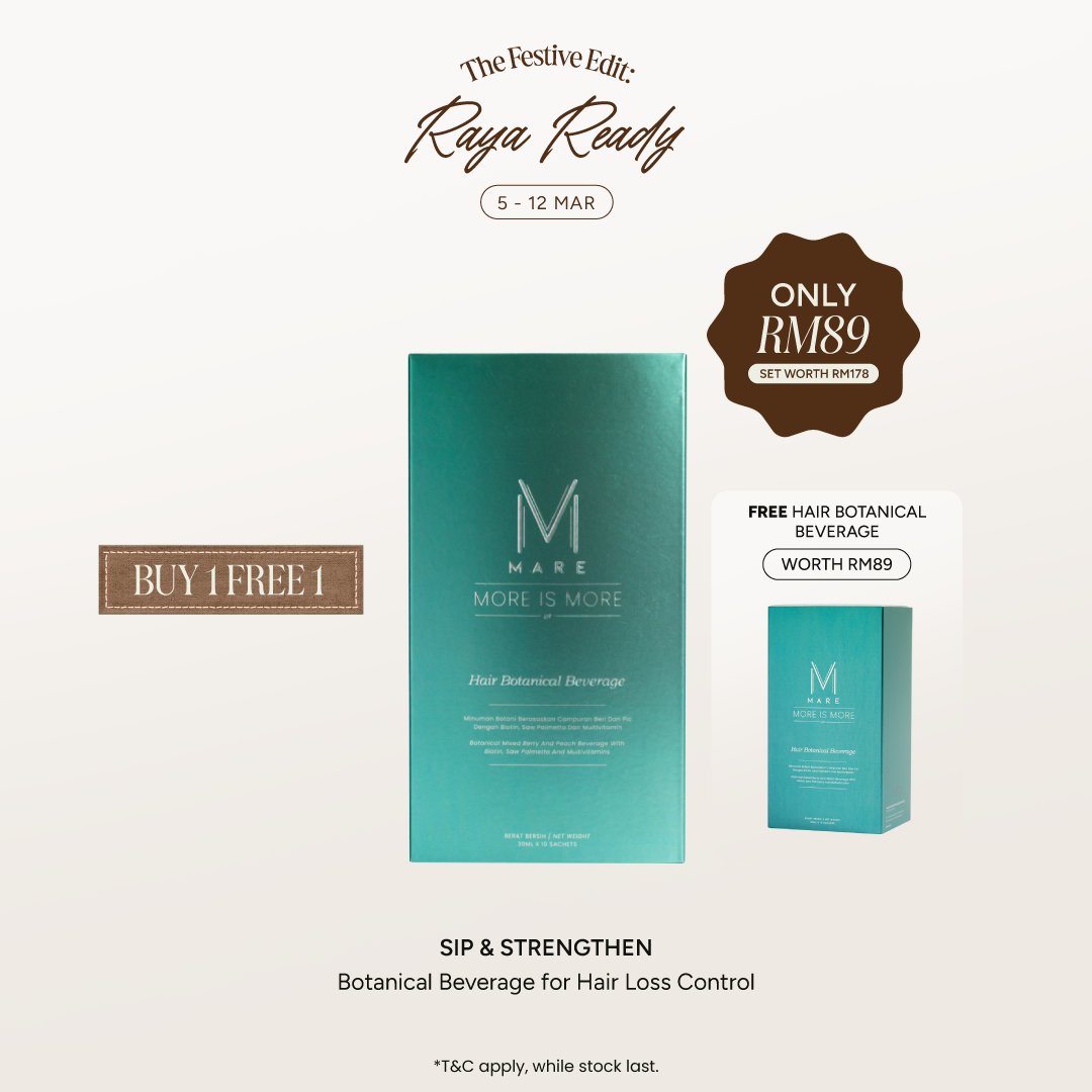 SIP & STRENGTHEN Botanical Beverage for Hair Loss Control