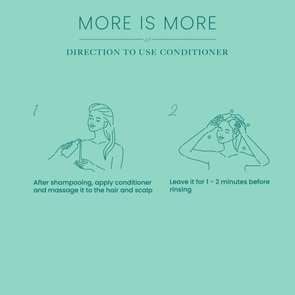 More Is More - Direction to use conditioner