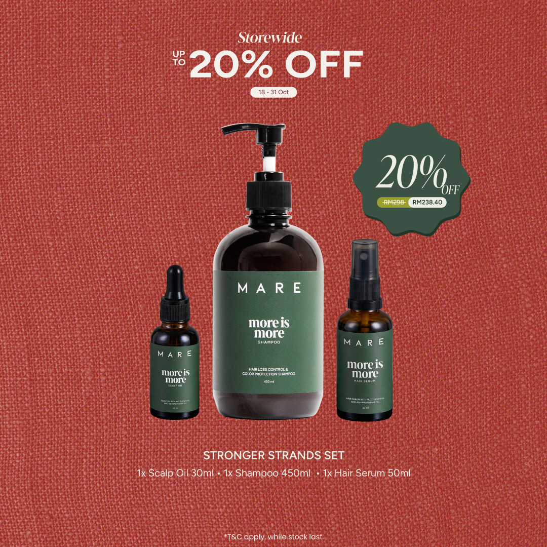 STRONGER STRANDS SET Scalp Oil + Hair Serum + Shampoo